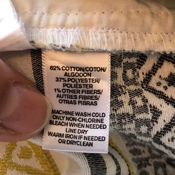 ANN Taylor Loft striped cotton blend shorts with drawstring. Size 12. - Picture 8 of 9